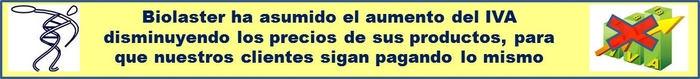 Biolaster no cambia los precios a pesar de la subida del IVA mantenimiento precios IVA