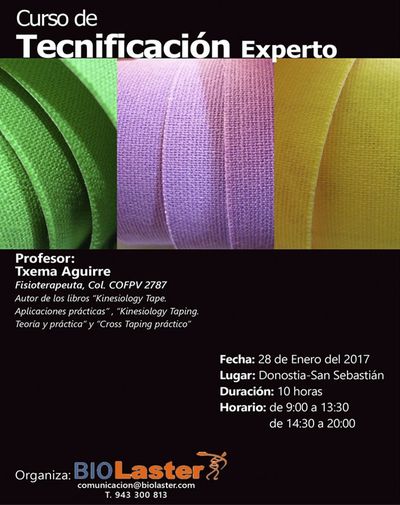 kinesiology taping vendaje neuromuscular tape formacion curso 