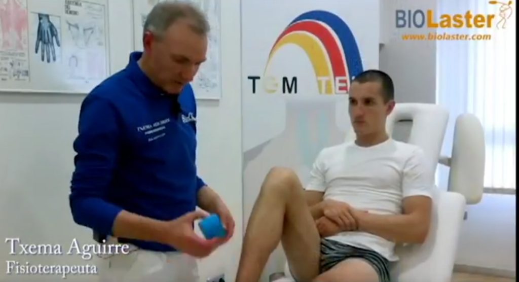 Técnica de vendaje neuromuscular en rótula