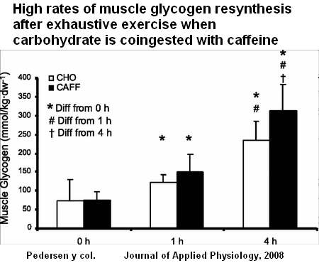 La Cafeina mejora la Recuperacin del Glucgeno Muscular