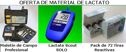 Oferta de Material de Analisis de Lactato, de Lactate Scout