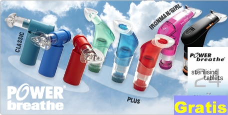 Pastillas Esterilizadoras Gratis en la compra de un POWERbreathe