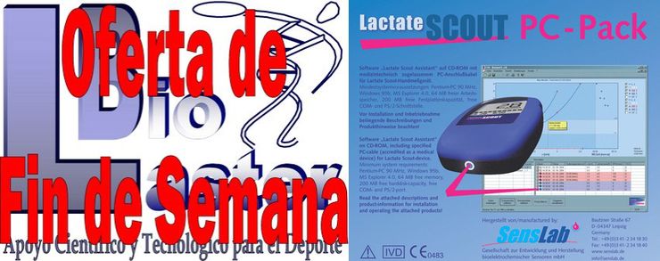 Oferta de Fin de Semana en Biolaster: PC Pack USB + Software para el Analizador Lactate Scout