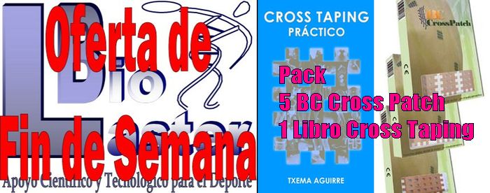 Oferta de Semana Santa en Biolaster: Pack de 5 cajas de BC Cross Patch + 1 libro Cross Taping Prctico