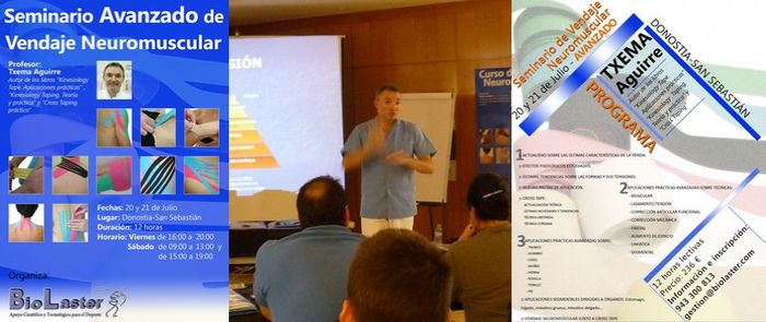 El Hotel NH Aranzazu acoge este Fin de Semana el Seminario Avanzado de Vendaje Neuromuscular impartido por Txema Aguirre
