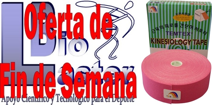 Oferta de Fin de Semana en Biolaster: Kinesiology Tape TEMTEX 5cm x 32m color Rosa