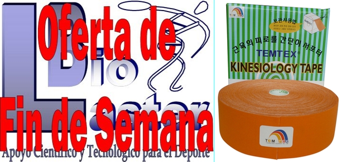 Oferta de Fin de Semana en Biolaster: Kinesiology Tape TEMTEX 5cm x 32m color Naranja