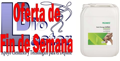 Oferta de Fin de Semana en Biolaster: Loción de Masaje ROWO de 5 Litros