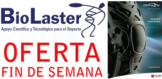Oferta de Fin de Semana en Biolaster: Rodillera Reaction Knee Brace