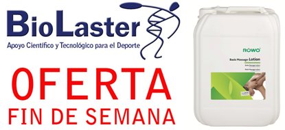 Oferta de Fin de Semana en Biolaster: Loción de Masaje ROWO de 5 Litros