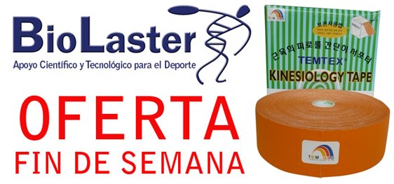 Oferta de Fin de Semana en Biolaster: Kinesiology Tape TEMTEX 5cm x 32m color Naranja