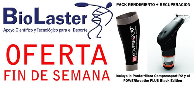 Oferta de Fin de Semana en Biolaster: Pack Rendimiento + Recuperacin con Powerbreathe y Compressport