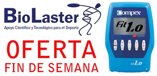 Oferta de Fin de Semana en Biolaster: Electroestimulador COMPEX FIT 1.0.  Biolaster