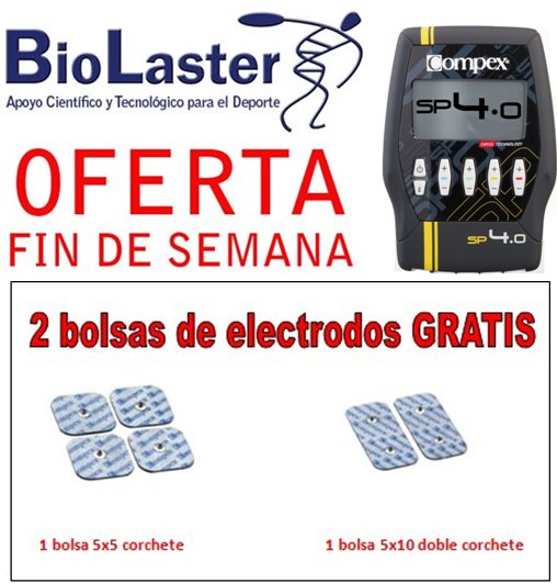Oferta de Fin de Semana en Biolaster: Electroestimulador COMPEX SP 4.0.  Biolaster