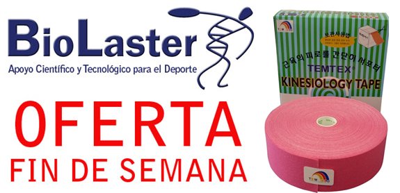 Oferta de Fin de Semana en Biolaster: Kinesiology Tape TEMTEX 5cm x 32m color Rosa