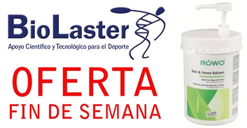 OFERTA del Blsamo Piernas Cansadas de ROWO de 1 Litro, este Fin de Semana en Biolaster