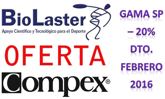 Todos los Electroestimuladores COMPEX de la Gama SP, con un 20% de Descuento en Biolaster Durante el Mes de Febrero