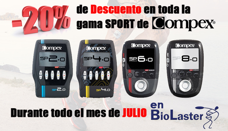 Oferta del 20% en la gama sport de los electroestimuladores Compex