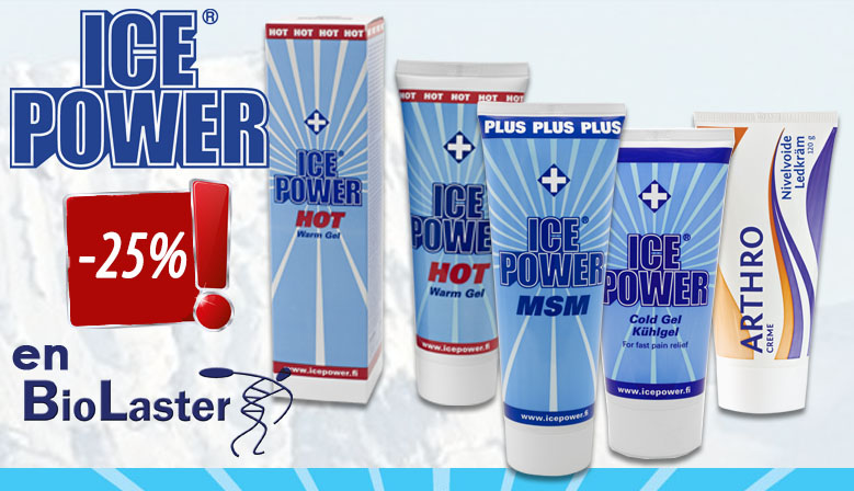 25% de descuento en los productos Ice Power