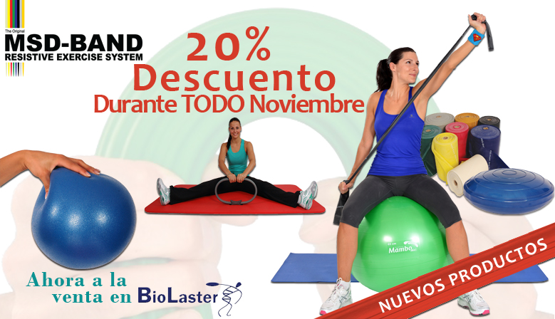 Oferta del mes en todos los productos MSD Fitness - Rehabilitación