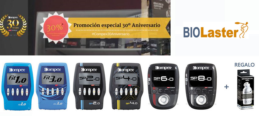 30 aniversario productos Compex con grandes ofertas
