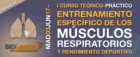 Curso presencial del Entrenamiento Específico de los músculos respiratorios y rendimiento deportivo