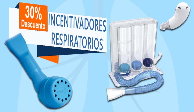 Los incentivadores respiratorios al 30% de descuento