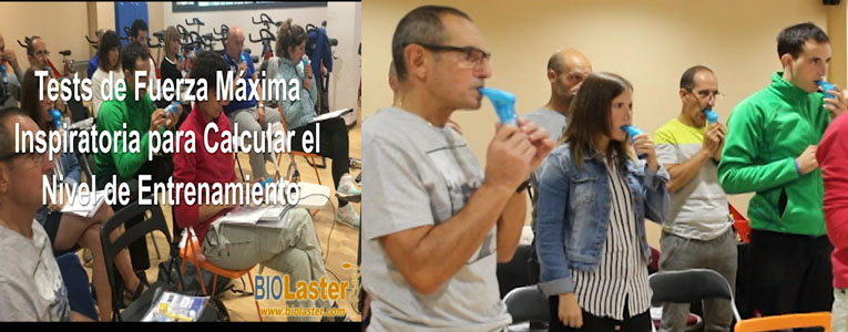 Imágenes de los entrenamientos con los POWERbreathe