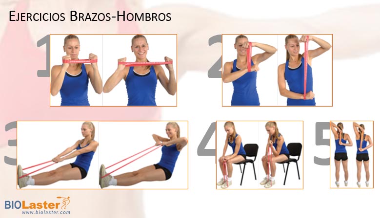 Fortalece tus hombros y brazos con las bandas elsticas Loop