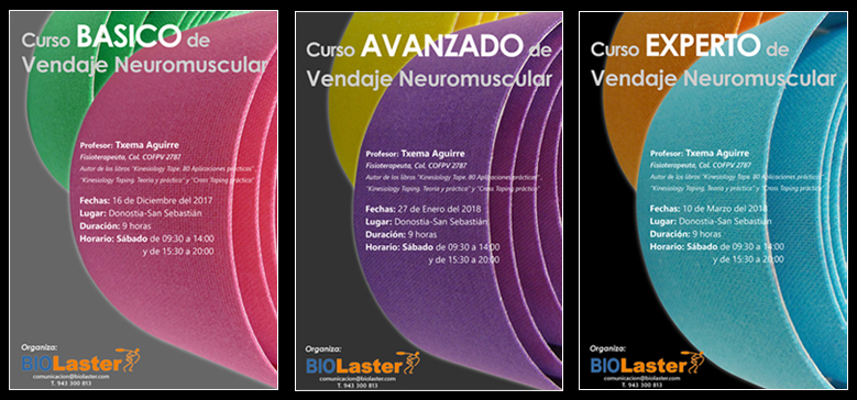 Cursos de Vendaje Neuromuscular impartidos por Txema Aguirre