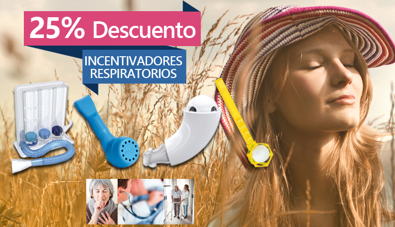 25% de descuento en los incentivadores respiratorios