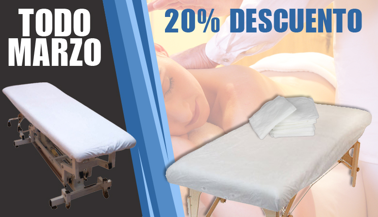 Sabanillas y Papel Camilla al 20% de descuento