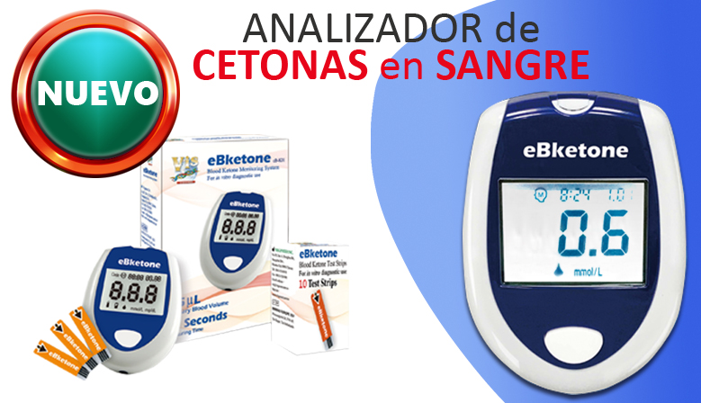 Medicin de las cetonas en sangre con el eBketone K01