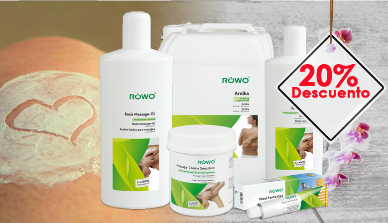 20% de descuento en todos los productos Rowo