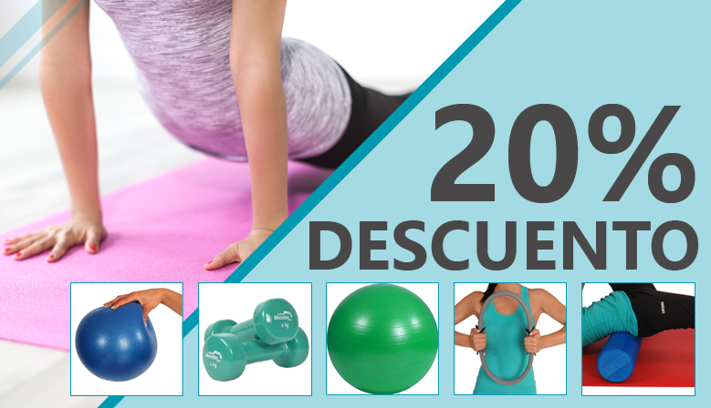 Productos para la realización de ejercicios de Pilates al 20% de Descuento