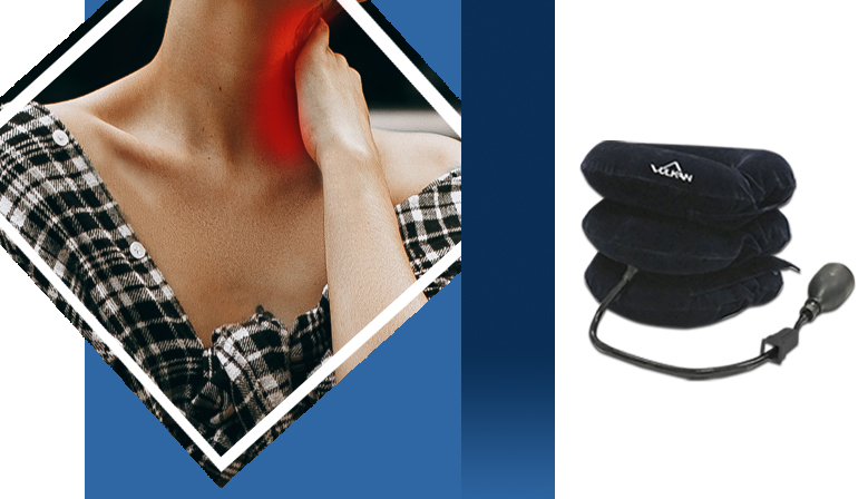 Alivio para el cuello con el Dispositivo de Tracción Cervical