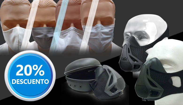 Consigue tus Mascarillas higinicas, de proteccin o de resistencia ventilatoria a un precio irresistible!