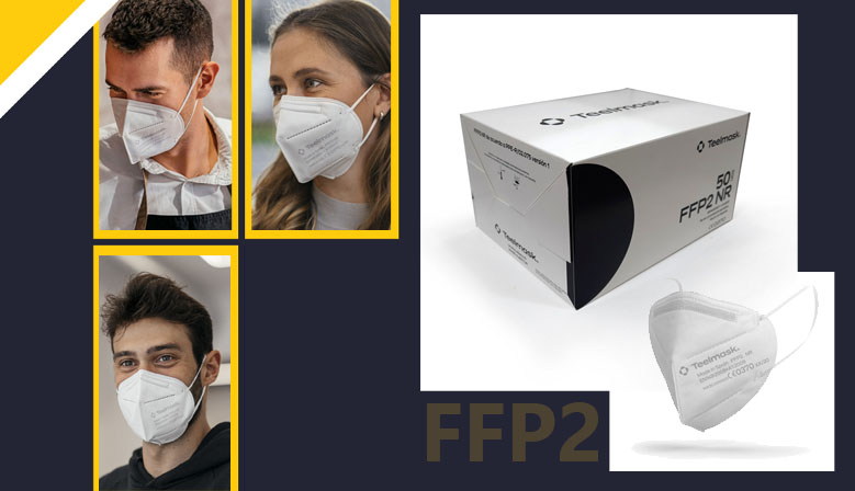 Proteccin frente a la Covid 19 con la Mascarilla FFP2 Teelmask