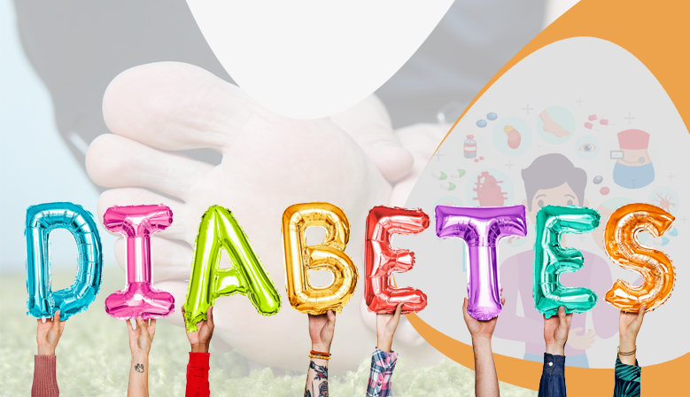 Complicaciones de la diabetes y calcetines protectores
