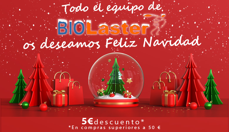 ¡Felices fiestas! Esta Navidad…Biolaster te regala 5€
