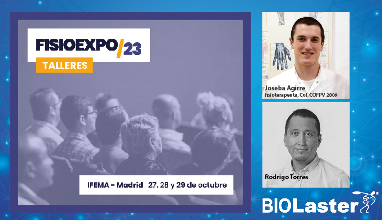 Visita el stand de Biolaster en FisioExpo y participa en los talleres, ¡ven a visitarnos!