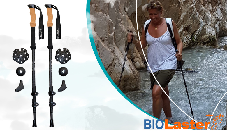 ¡Camina ligero con el Bastón de Trekking tanto en tus paseos por la montaña como por la ciudad!