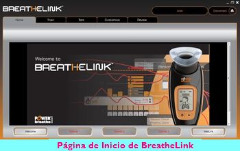 powerbreathe kinetic entrenamiento inspiratorio mejora rendimiento software breathelink