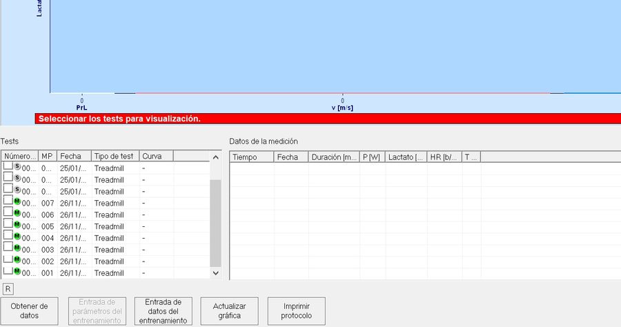 analisis lactato sangre software valoracion entrenamiento rendimiento fisico