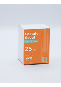 Imagen del Bote de 25 tiras reactivas para el Lactate Scout