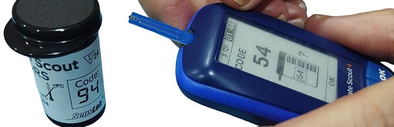 Chequeo de seguridad del Lote de las Tiras Reactivas y el analizador Lactate Scout 4 aportado por el analizador