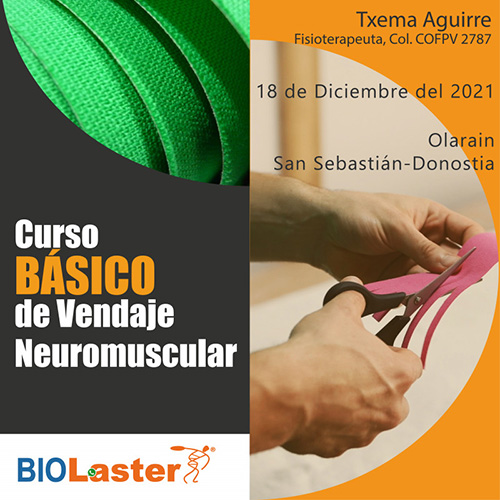 programa curso avanzado kinesiology tape vendaje neuromuscular TEMTEX impartido por Txema Aguirre