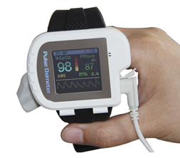 Imagen del Pulsioximetro CMS50I imagen del pulsioximetro CMS 50I que estudia la saturacion arterial oxigeno