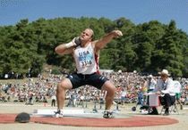 lanzamiento peso olimpiada atenas medalla oro