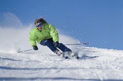 lesion rodilla aguda ski descenso
